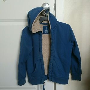 Boys fleece lined Land's End hoodie