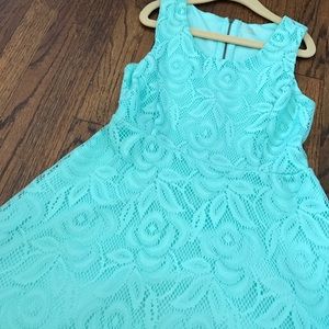 Turquoise Lace Dress