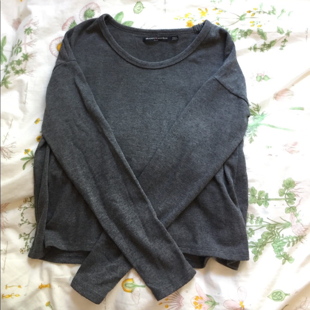 Cozy gray Brandy Melville long sleeve