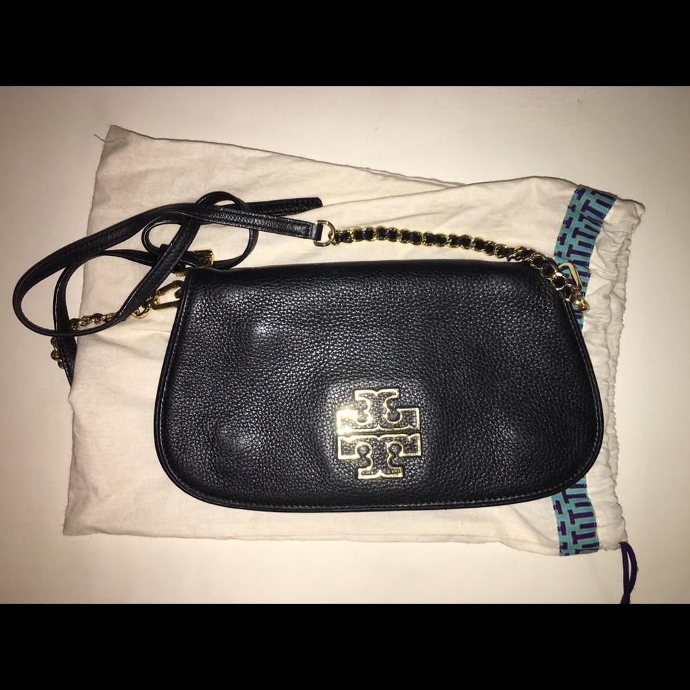 Large Black Tory Burch Crossbody Purse