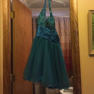 Blue homecoming/prom dress