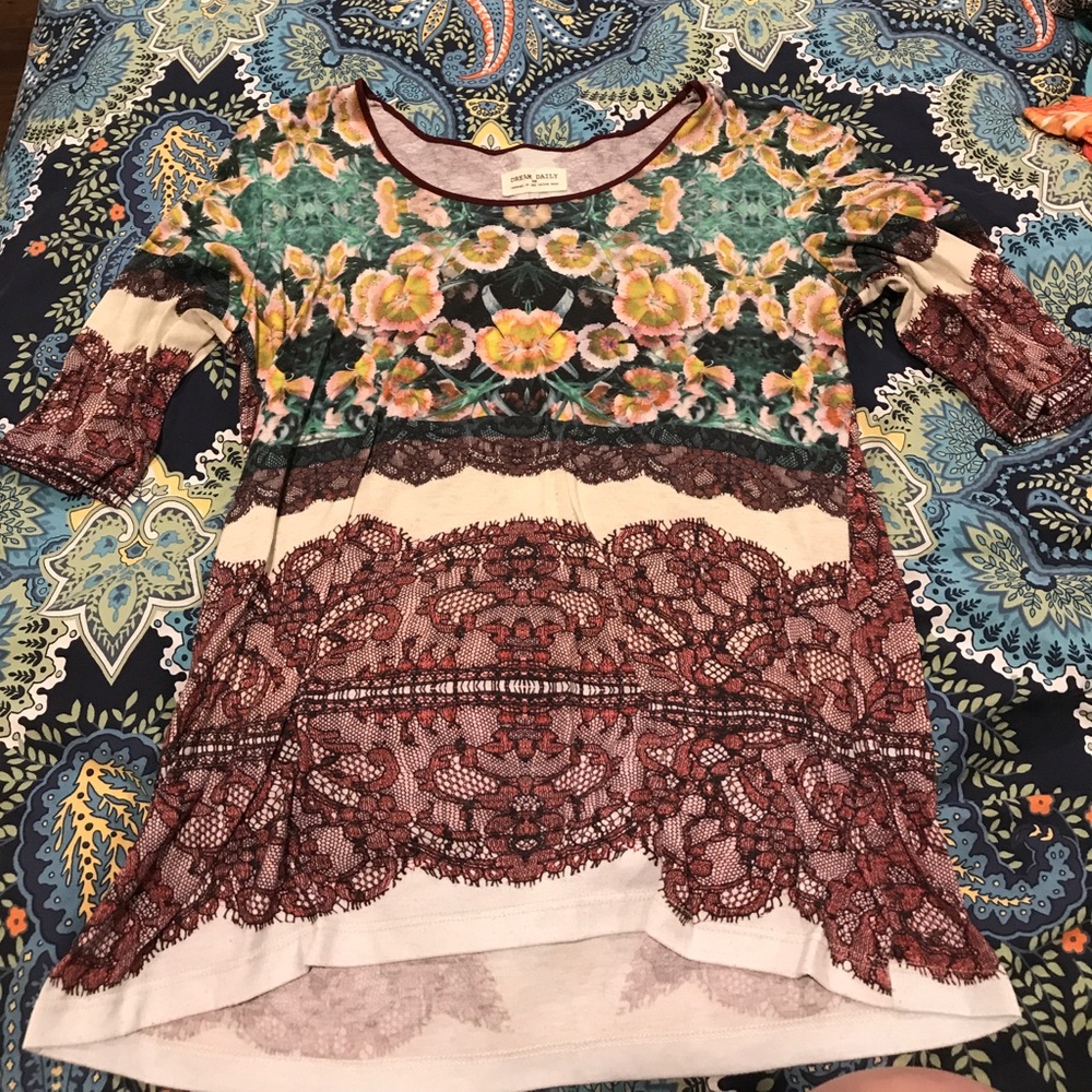 Dream daily Mixed media shirt