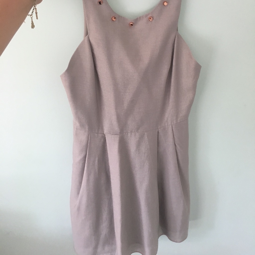 Silver formal dress