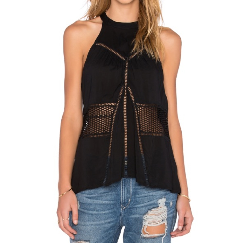 Lost in Lunar- Wilde Heart Moondance Tank in Black