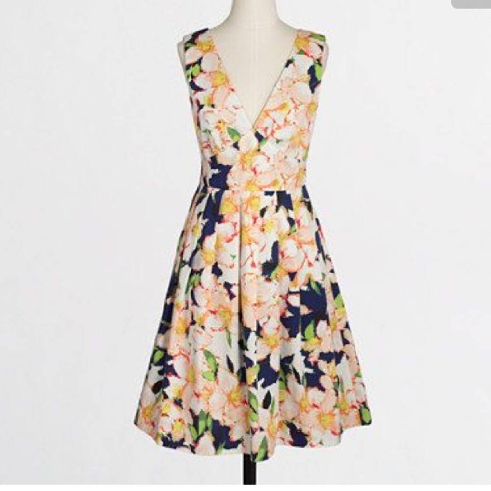 🎈FLASH SALE🎈J.Crew Navy Floral Dress, size 8 NWT