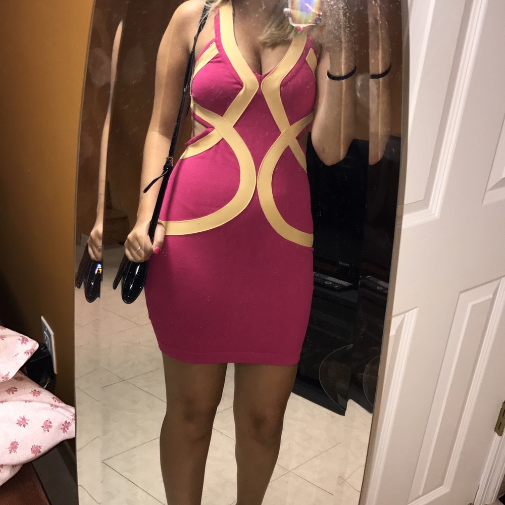 Pink club dress