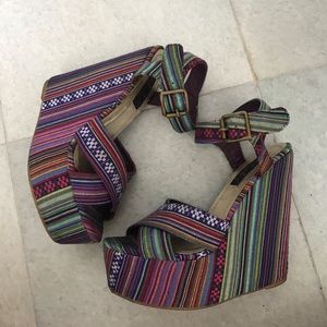 Platform wedges - size 6.5