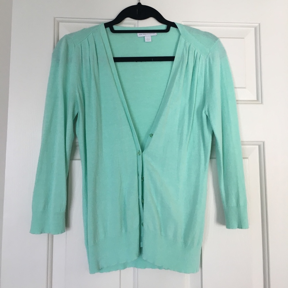 Aqua cardigan