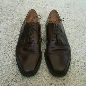 Rockport dark brown men's leather oxfords