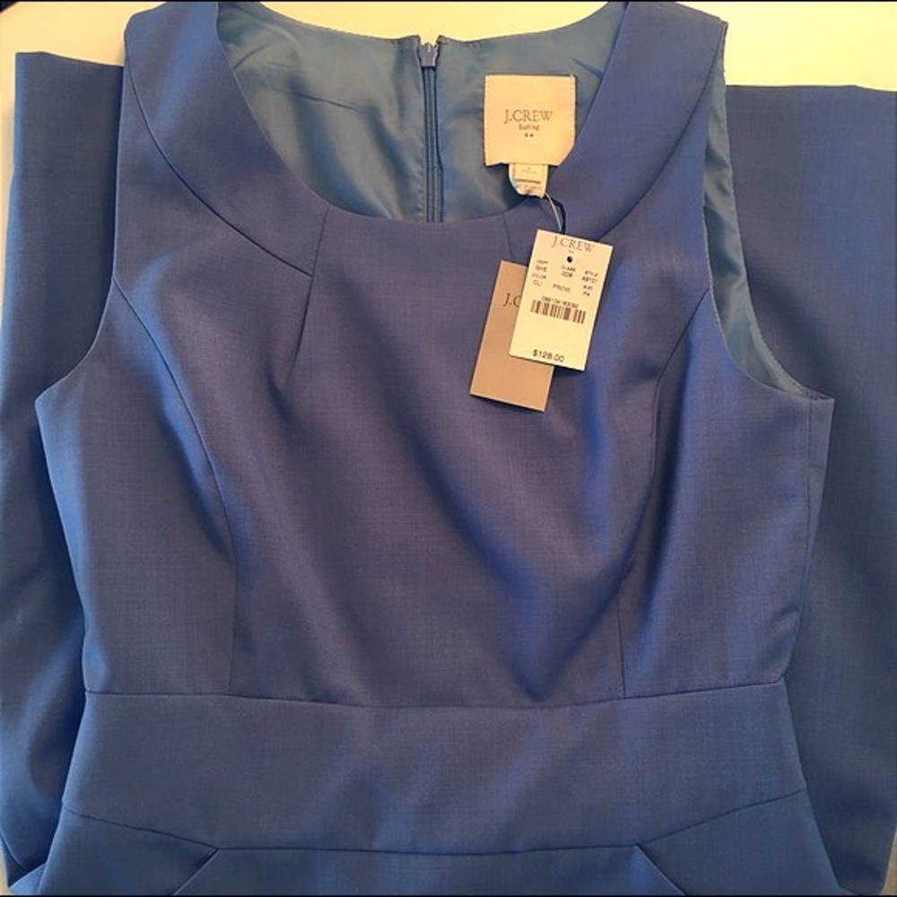 Petite light wool dress with pocket, Tailored