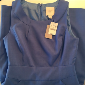 Petite light wool dress with pocket, Tailored