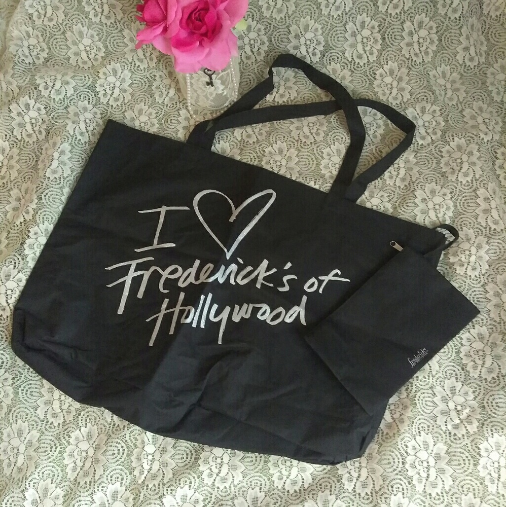 Frederick's of Hollywood Large Black BeachTote
