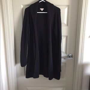Long Black Cardigan