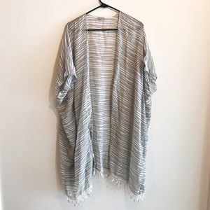ASOS Sheer Striped Kimono