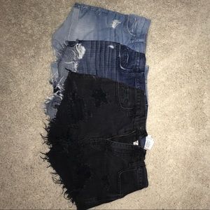 Distressed Hollister Shorts 3-Pc Bundle