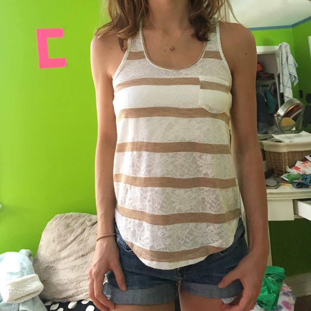 laced tank top
