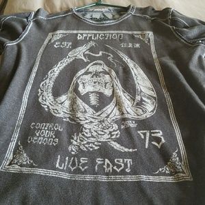 Men's XXL AFFICTION LONG SLEAVE