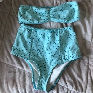 American Apparel high waisted suit