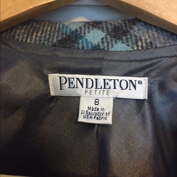 Plaid Wool Pendleton Blazer - Picture 2 of 2
