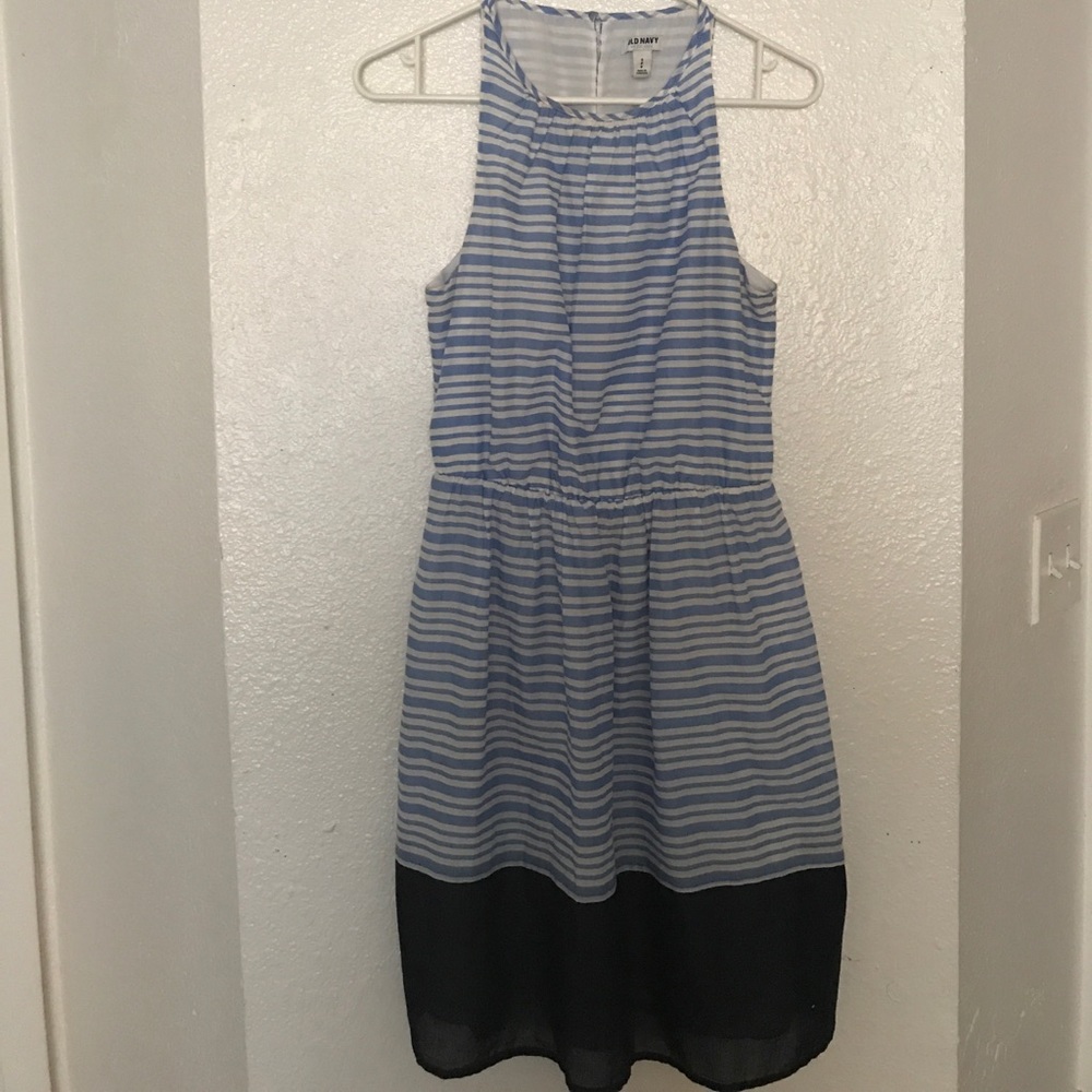 Striped blue dress