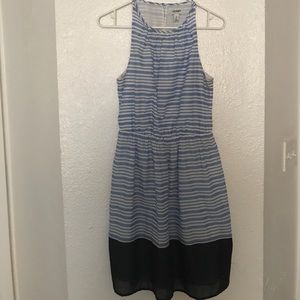 Striped blue dress