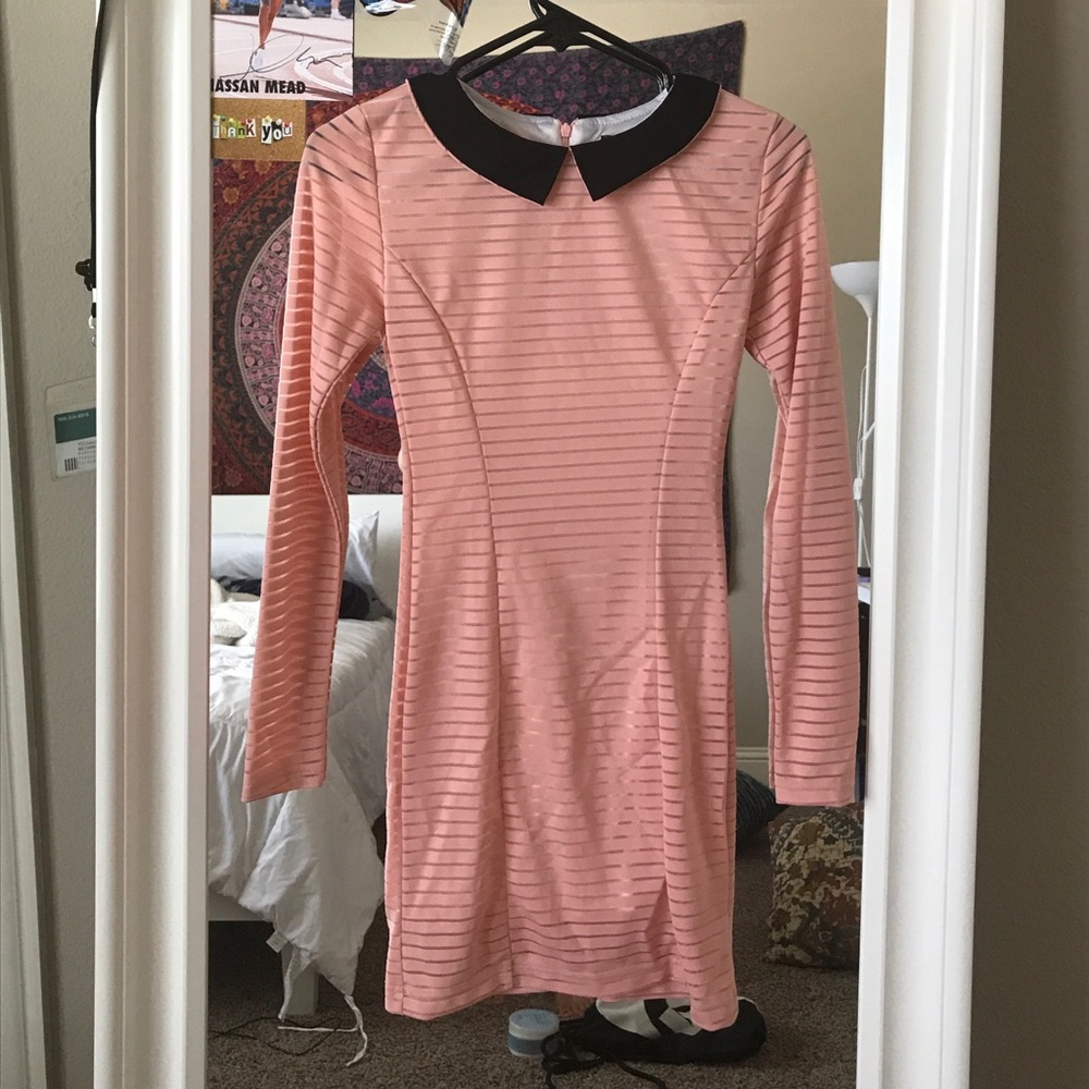 Preppy long sleeve dress