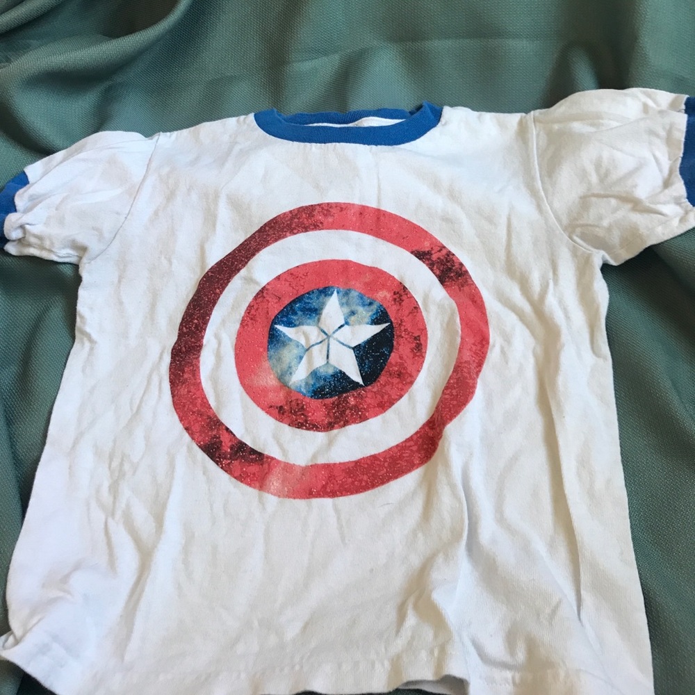 Captain America's shield crop top