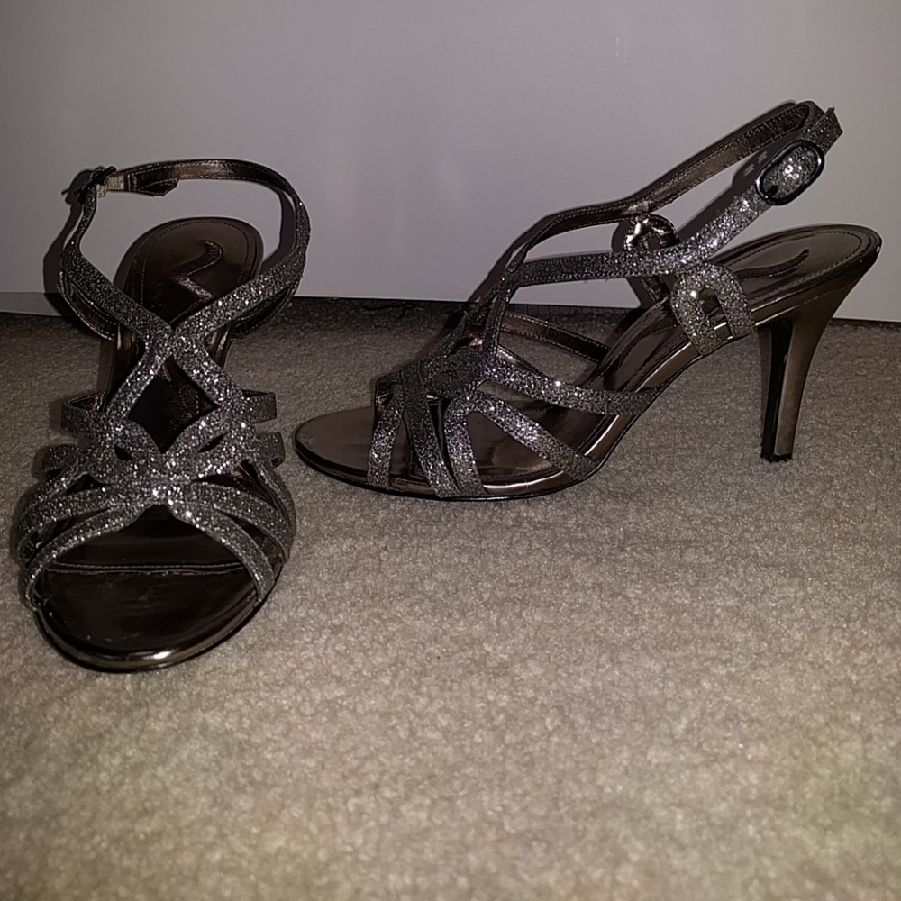 Sparkly Silver heels