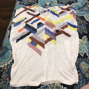 Geometric multi colored tunic