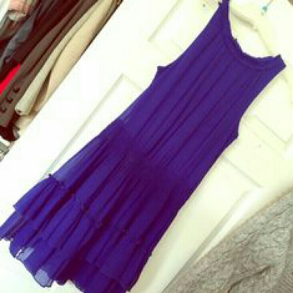 Bright blue Zara dress