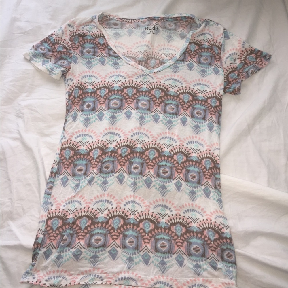 tribal print tee
