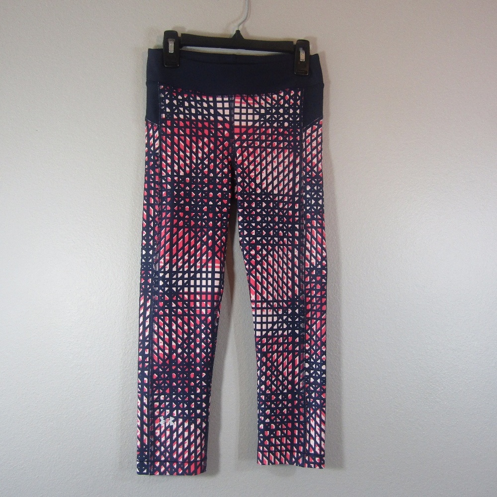 Under Armour Womens HeatGear Armour Printed Capris - Picture 6 of 8