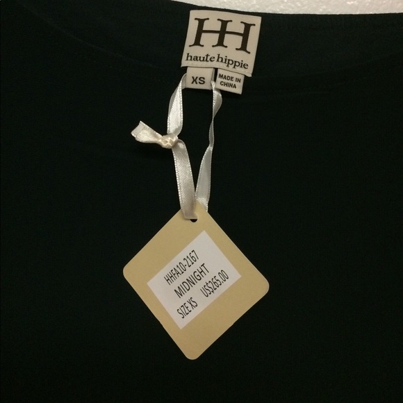 NWT Haute Hippie woven asymmetric overlay tank - Picture 2 of 2