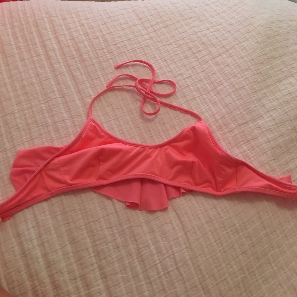 VS Pink Ruffle Bikini Top - Picture 2 of 4