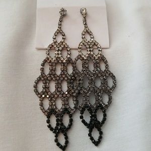 Rhinestone chandelier earrings