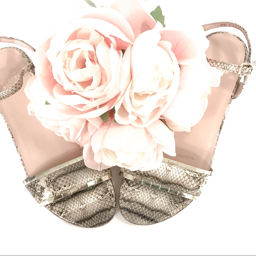 Stuart Weitzman Snakeskin Sandals