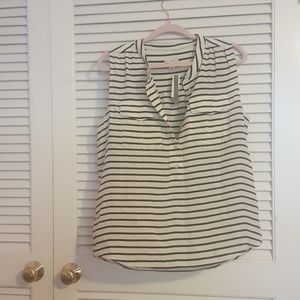 J. Crew sleeveless button up blouse