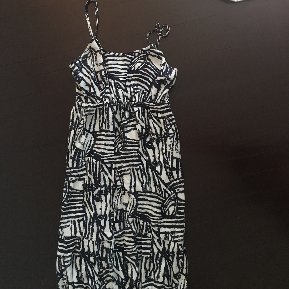 Navy and white maxi