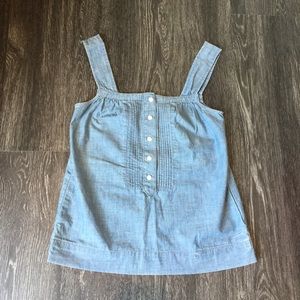 J. Crew Jean Button Up Tank
