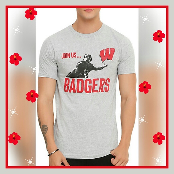 ☆ STAR WARS NCAA BADGERS WISCONSIN Sz: S - Picture 4 of 4