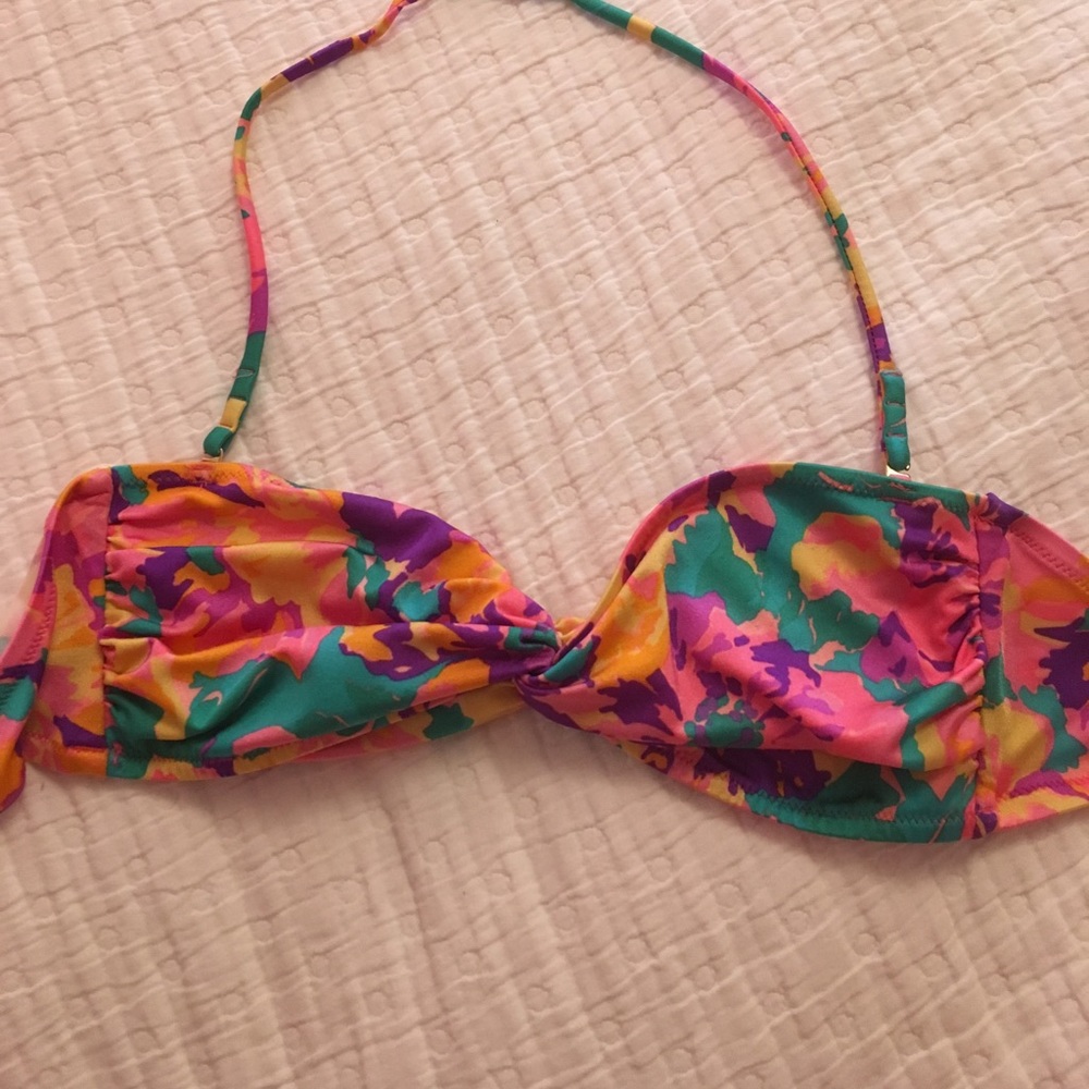 Victoria's Secret patterned bandeau bikini top