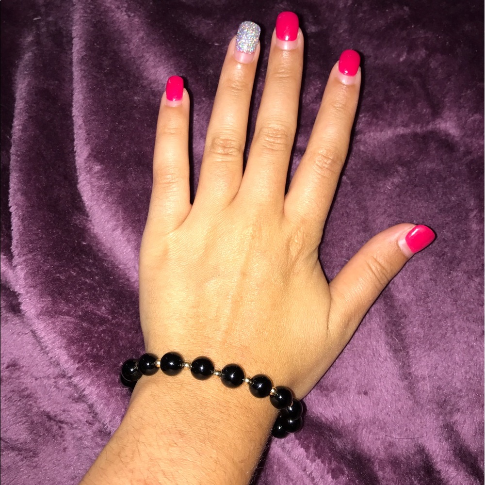 Vintage Black beaded bracelet
