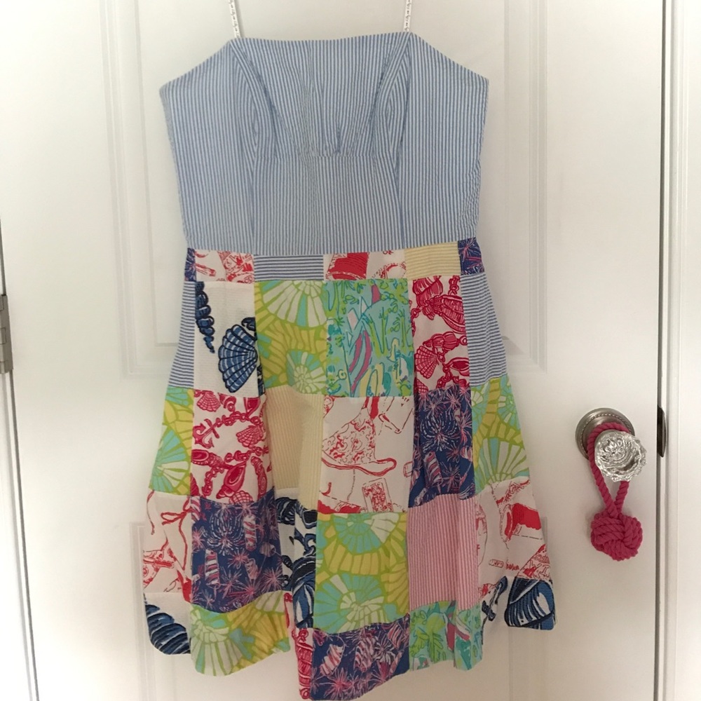 Lilly Pulitzer multi-pattern dress