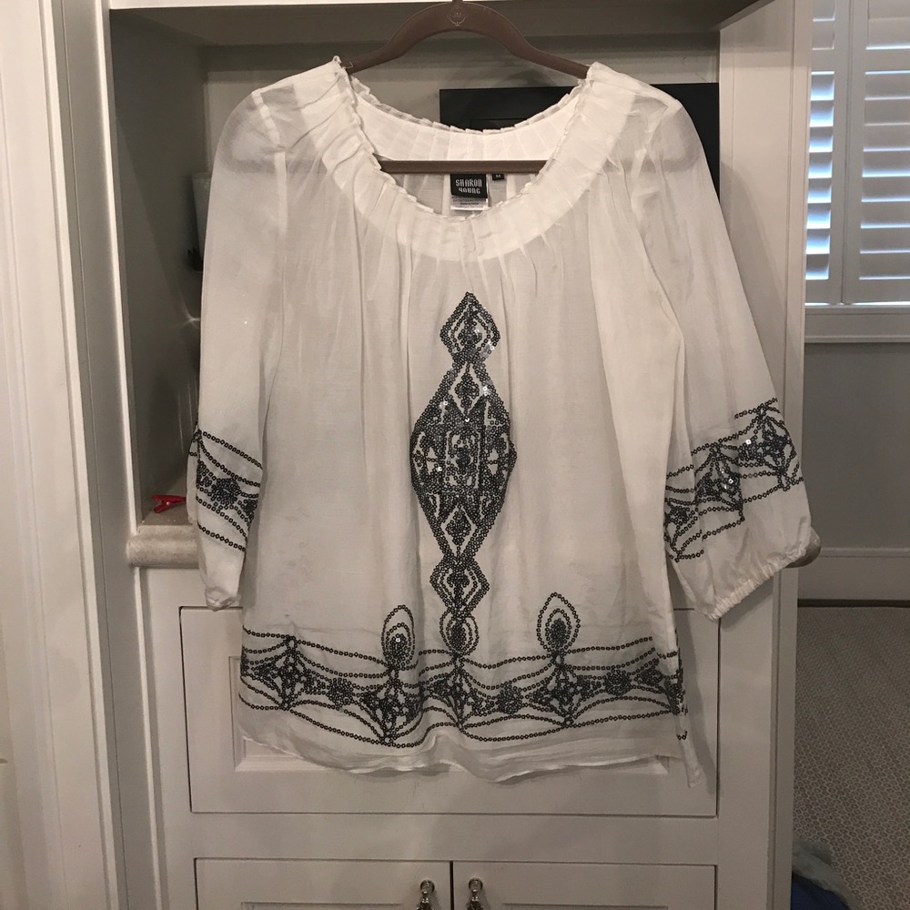 Sequin laced blouse
