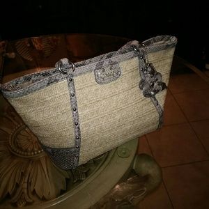 Coach Snake & Straw Purse