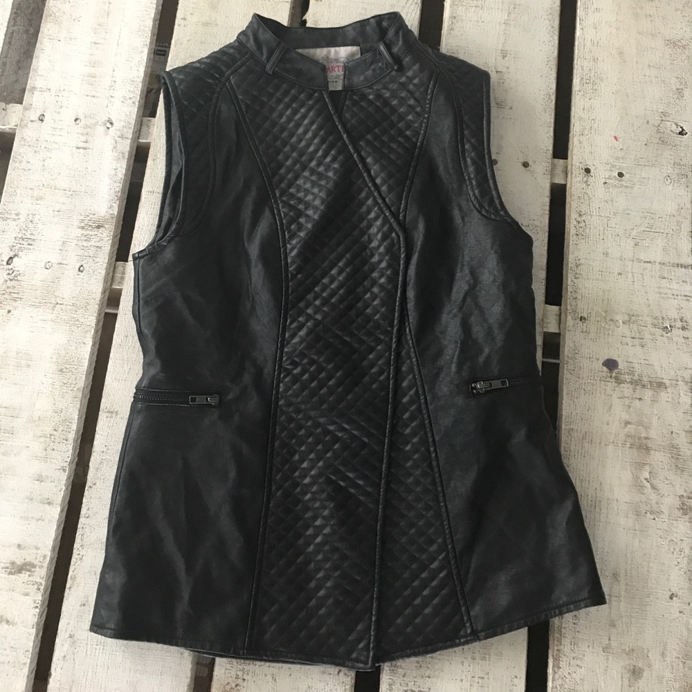 Pink Martini faux leather jacket size small