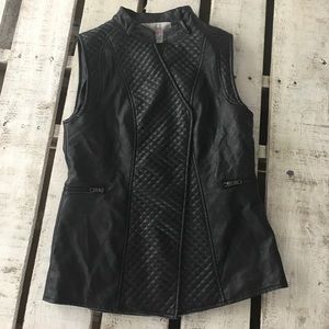 Pink Martini faux leather jacket size small