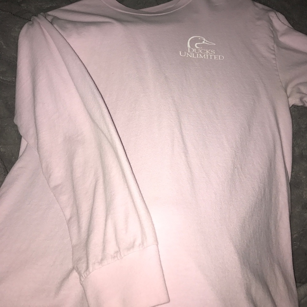 pink long sleeve ducks unlimited shirt