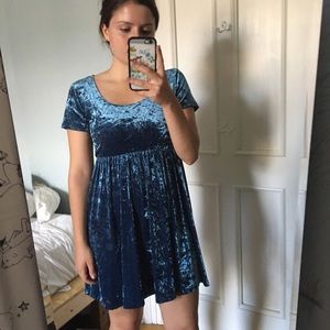 American Apparel Distressed Velvet Dress