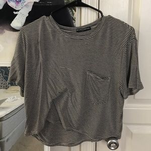 Brandy Melville flowy stripe shirt